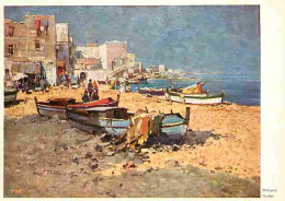 Art - Peinture - Wilhelm Thelen - Boots In The Shadows - Plage - Barques - CPM - Voir Scans Recto-Verso - Paintings