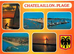 17 - Chatelaillon-Plage - Multivues - Scènes De Plage - Blasons - Flamme Postale - CPM - Voir Scans Recto-Verso - Châtelaillon-Plage