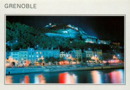 38 - Grenoble - Multivues - La Bastille - Vue De Nuit - CPM - Carte Neuve - Voir Scans Recto-Verso - Grenoble