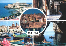 71821113 Malta Blaue Grotte Kathedrale Boote Hafen  - Malta