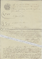1852 NANTES NAVIGATION  FLUVIALE  A  LA GARDE DE DIEU TRANSPORT PAR EAU Marinier Vilaine  Vin Allant à Redon Lagrée - 1800 – 1899