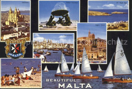 71821068 Malta Mellieha Triton Fountain St. Pauls Bay Mgarr Gozo  Segelboot  - Malta