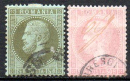 Roumanie:: Yvert N° 36 Et 42° - 1858-1880 Moldavia & Principality