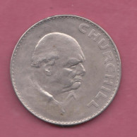 Medaglia, Medal, 1965- Obverse Elizabeth II Dei Gratia Regina F.D. Reverse Portrait W. Churchill. Diam.39mm- - Monarchia/ Nobiltà