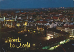 71820561 Luebeck Blick Von St Petri Ueber Den Markt Bei Nacht Luebeck - Lübeck