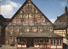 71820522 Schwalenberg Gasthof Kuenstlerklause Fassadenmalerei Friedrich Eicke Sc - Autres & Non Classés