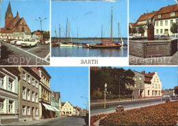 71820443 Barth Markt Brunnen Segelboot Ernst Thaelmann Strasse Brunnen Dammstras - Barth