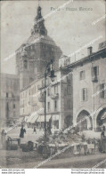 Bf699 Cartolina Pavia Piazza Mercato Lombardia 1919 - Pavia