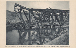 (269)  CPA  Lutterbach Eisenbahnbrucke Uber Die Doller Nach Der Sprengung - Other & Unclassified