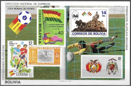 Bolivia Bolivie Bolivien 1982 Soccer Football World Cup 1982 Espana Spain Michel No. Bl. 120 MNH Mint Postfr.neuf ** - Bolivia