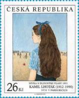 ** 746 Czech Republic K.Lhotak, Girl With Long Hair 2012 Bicycle - Unused Stamps