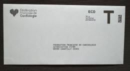 France - PAP - Lettre T - Federation Française De Cardiologie - Neuf - Karten/Antwortumschläge T