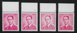 COB 1069 - 6fr. Type I Klein Cijfer - Postfris ** MNH - 1953-1972 Glasses