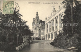 71819978 Monte-Carlo Les Jardins Et Le Casino Stempel Auf AK  - Other & Unclassified