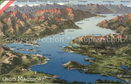 71819921 Lago Maggiore Gebietskarte Aus Vogelperspektive Firenze - Other & Unclassified