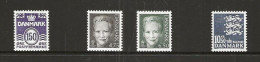 Denmark 2002  Definitives Stamps, Wawe Line, Margrethe - Lions   Mi 1295-1298 MNH/**) - Unused Stamps