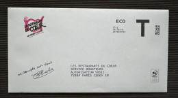 France - PAP - Lettre T - Les Restaurants Du Coeur - Neuf - Cards/T Return Covers