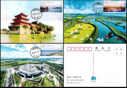 China Maximum Card,2024-9 Chaohu Lake，3 Pcs - Cartes-maximum