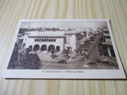CPA Casablanca (Maroc).L'Hôtel Des Postes - Carte Animée. - Casablanca