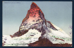 Suisse. Matthorm ( Cervin), 4482m. Frontière Italo-suisse. Lausanne- Differdange 1917 - Viège