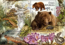 ** 816 Czech Rep. The Beskydy Region-Big Predators Bear, Frog, Fish Newt, Crocus Viper 2014 - Ours