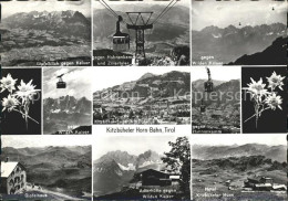 71812515 Kitzbuehel Tirol Wilder Kaiser Hahnenkammbahn Panorama Gipfelhaus Adler - Autres & Non Classés