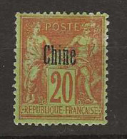 1894 MH Chine Yvert 7 - Unused Stamps
