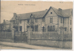 Dozulé (14 Calvados) L'école Des Garçons - Classes Pensionnat - édit. Lepley Circulée 1917 - Autres & Non Classés