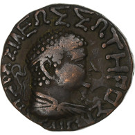 Royaume De Bactriane, Hermaios, Tétradrachme, Late 1st Century BC, Bronze, TTB - Griechische Münzen