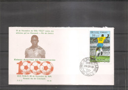 Football - Pele ( FDC Du Brésil De 1969 à Voir) - Briefe U. Dokumente
