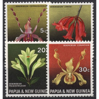 Papua Neuguinea 1969 Blumen, Orchideen 161/64 Postfrisch - Papua New Guinea