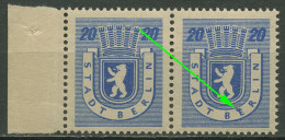 SBZ Berlin & Brandenburg 1945 Freimarke Mit Plattenfehler 6 A Waz II Postfrisch - Berlino & Brandenburgo