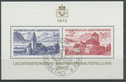 Liechtenstein 1972 Briefmarken-Ausstellung LIBA '72 Block 9 Gestempelt (C13662) - Used Stamps