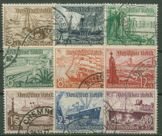 Deutsches Reich 1937 Winterhilfswerk WHW Schiffe 651/59 Gestempelt - Used Stamps