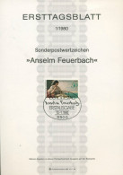 Bund Jahrgang 1980 Ersttagsblätter ETB Komplett (XL9780) - Lettres & Documents