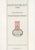 Bund Jahrgang 1978 Ersttagsblätter ETB Komplett (XL9778) - Lettres & Documents
