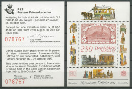 Dänemark 1987 Int. Briefm.-Ausstellung HAFNIA '87 Block 7 Postfrisch (C14097) - Blokken & Velletjes