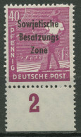 SBZ Allg. Ausgabe 1948 Freimarke Unterrand 193 P UR Postfrisch - Autres & Non Classés