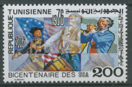 Tunesien 1976 200 Jahre Unabhängigkeit Der USA 895 A Postfrisch - Tunisie (1956-...)