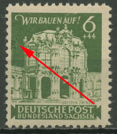 SBZ Ost-Sachsen 1946 Wiederaufbau Mit Plattenfehler 64 AA III Postfrisch - Sonstige & Ohne Zuordnung