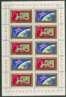 Rumänien 1974 INTEREUROPA Satellit Kleinbogen 3189/90 K Postfrisch (C92269) - Hojas Bloque