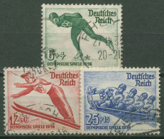 Deutsches Reich 1935 Olympische Winterspiele 600/02 Gestempelt - Used Stamps