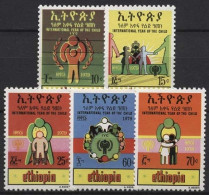 Äthiopien 1979 Internationales Jahr Des Kindes 1017/21 Postfrisch - Ethiopië