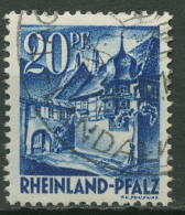 Franz. Zone: Rheinland-Pfalz 1947 Winzerhäuser Type II, 7 Y Va II Gestempelt - Rheinland-Pfalz