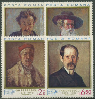 Rumänien 1972 Gemälde Selbstporträts 3044/47 Postfrisch - Unused Stamps