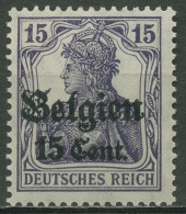 Landespost In Belgien 1916/18 Germania Mit Aufdruck 16 A Postfrisch Geprüft - Bezetting 1914-18