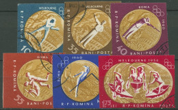 Rumänien 1961 Olympia Sommerspiele Melbourne 2010/19 B Gestempelt Geschnitten - Used Stamps