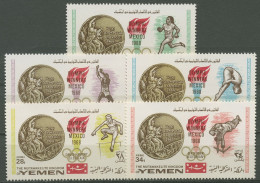 Jemen (Königreich) 1968 Goldmedaillengewinner Mexiko 620/24 A Postfrisch - Yemen