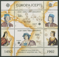 Türkisch-Zypern 1992 Europa CEPT 500 Jahre Amerika Block 10 Postfrisch (C90364) - Nuovi