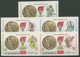 Jemen (Königreich) 1968 Goldmedaillengewinner Mexiko 620/24 B Postfrisch - Yémen